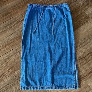 LondonJean denim MIDI skirt. Size 14. Vintage 90’s